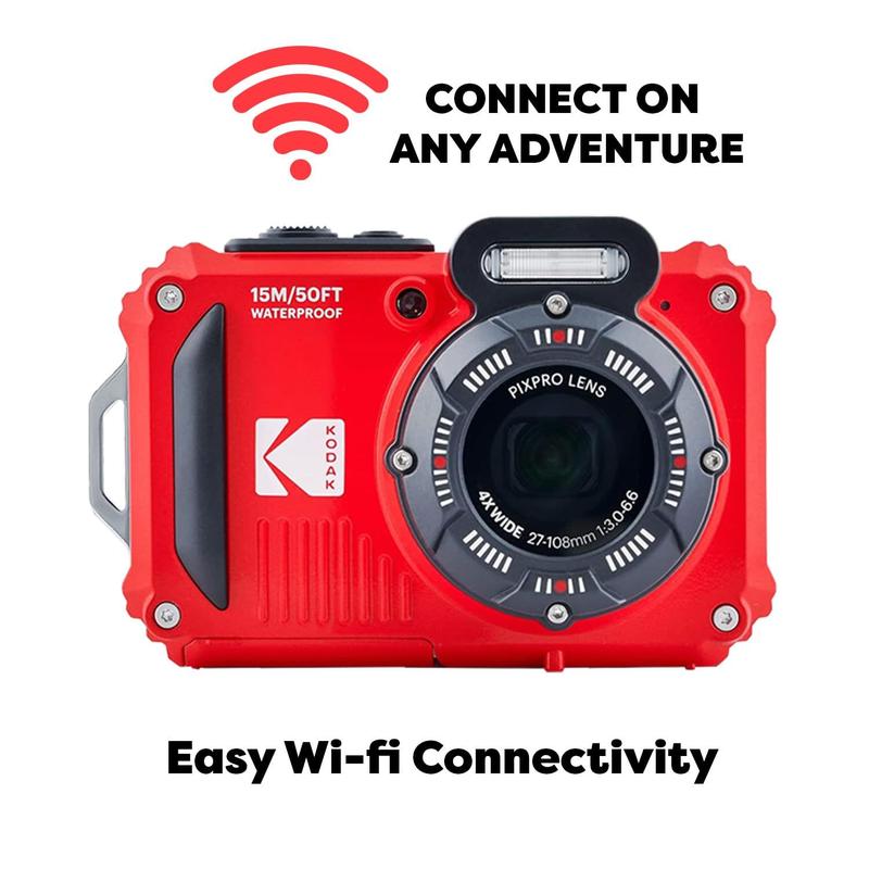 Câmera digital KODAK PIXPRO WPZ2 Rugged Waterproof Red - Câmera